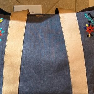 Gray With Flowers Consuela Bag